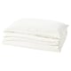 SCHERSMIN Duvet cover and pillowcase, white, 150x200/50x80 cm