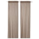 SILVERLÖNN Sheer curtains, 1 pair, beige/with heading tape, 145x250 cm