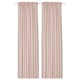 SILVERLÖNN Sheer curtains, 1 pair, pink/with heading tape, 145x250 cm