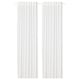SILVERLÖNN Sheer curtains, 1 pair, white/with heading tape, 145x250 cm