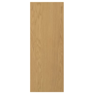 A SINARP oak wooden door with a rectangular shape and plain, natural wood design.