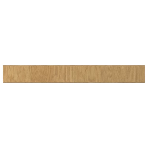 SINARP: oak wood shelf, rectangular, natural finish. With a solid oak edge, durable and stable.