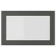SINDVIK Glass door, dark grey/clear glass, 60x38 cm