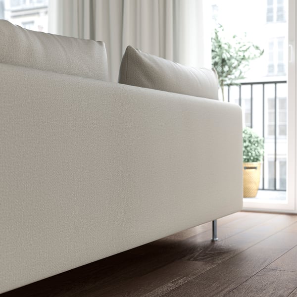 SÖDERHAMN 3-seat sofa, Fridtuna light beige