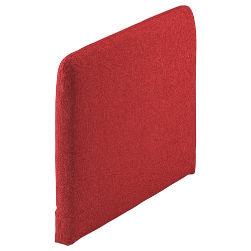 Ikea SÖDERHAMN red cushion, square, upholstered in polyester.
