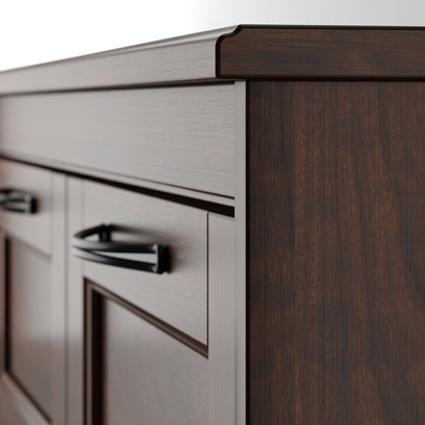 SONGESAND Chest of 6 drawers, brown, 82x126 cm