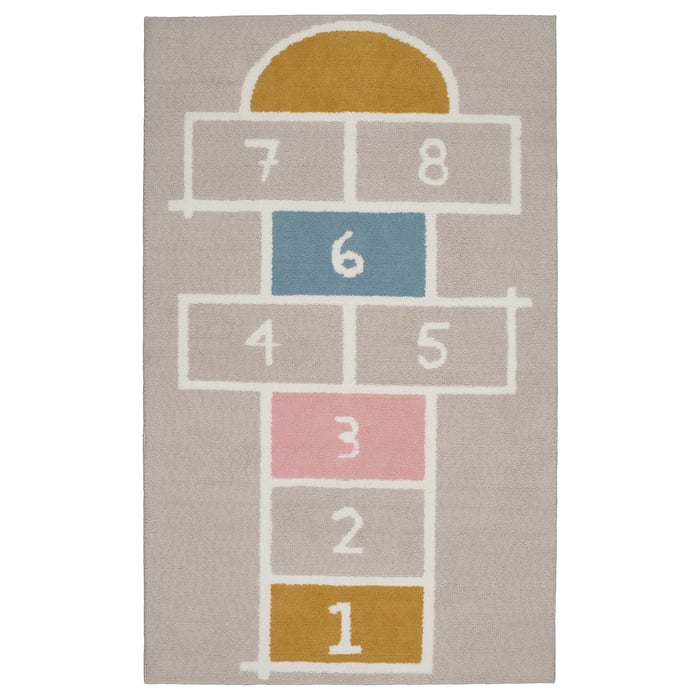 STÄPPSPARV rug, beige, 100x160 cm