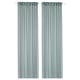 STENFRÖ Sheer curtains, 1 pair, turquoise/with heading tape, 145x250 cm