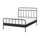 STJÄRNÖ Bed frame, anthracite/Luröy, Queen
