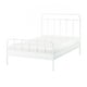 STJÄRNÖ Bed frame, white/Lönset, Double