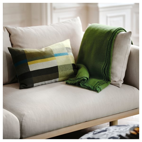 STOCKHOLM 2025 Cushion cover, dark green/blue-green, 40x58 cm