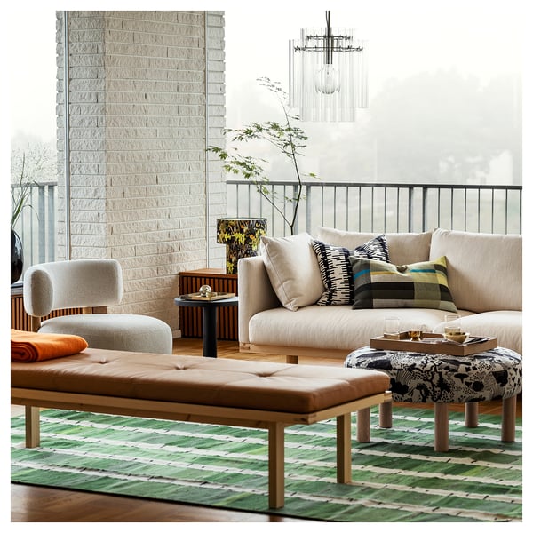 STOCKHOLM 2025 Pouffe, black/white