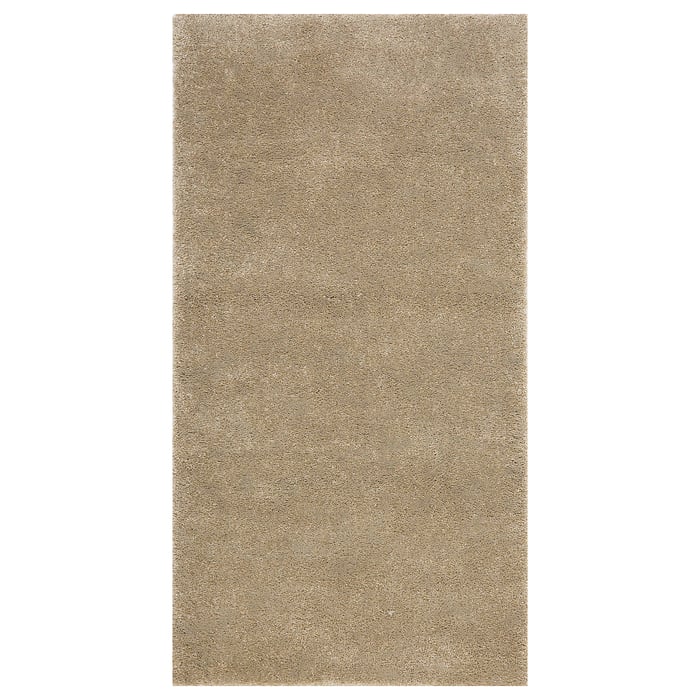 STOENSE rug, low pile, beige, 80x150 cm