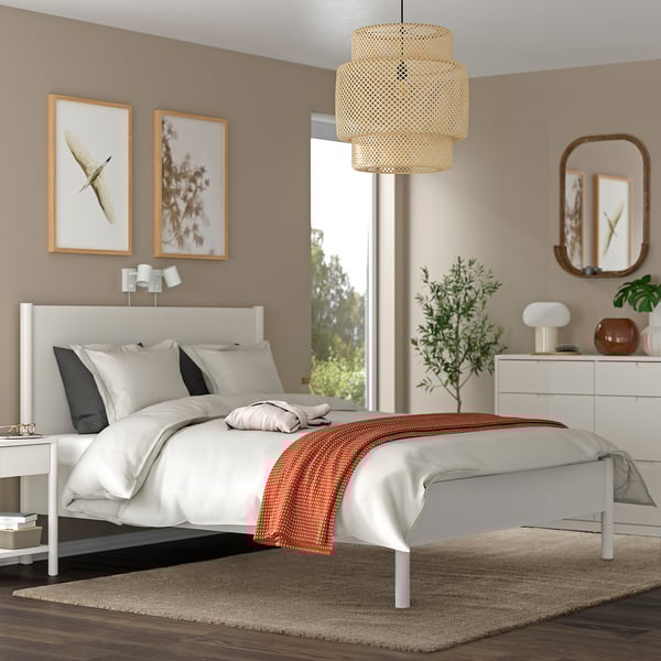 STOENSE Rug, low pile, beige, 200x300 cm