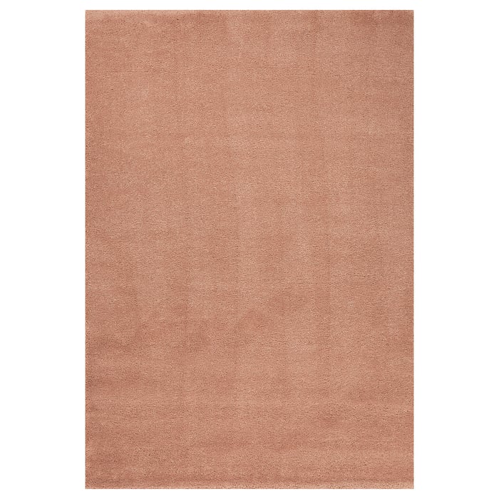 STOENSE rug, low pile, pale pink, 170x240 cm