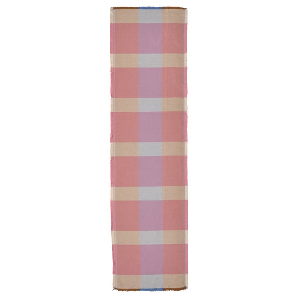STRANDFLOKA Table-runner, patterned/multicolour, 35x130 cm