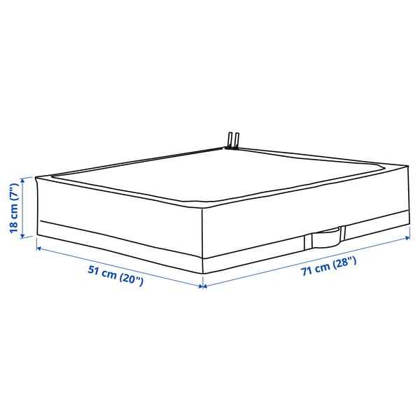STUK Storage case, white/black, 71x51x18 cm
