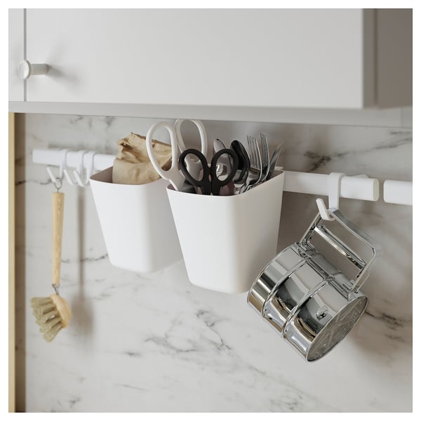 SUNNERSTA Container, white, 12x11 cm