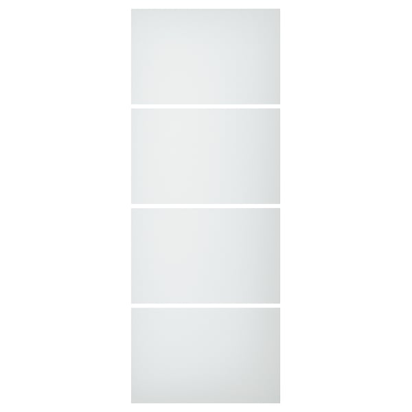 SVARTISDAL 4 panels for sliding door frame, white paper effect, 75x201 cm