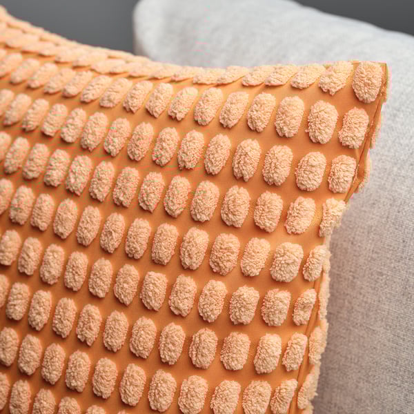 SVARTPOPPEL Cushion cover, light orange, 50x50 cm