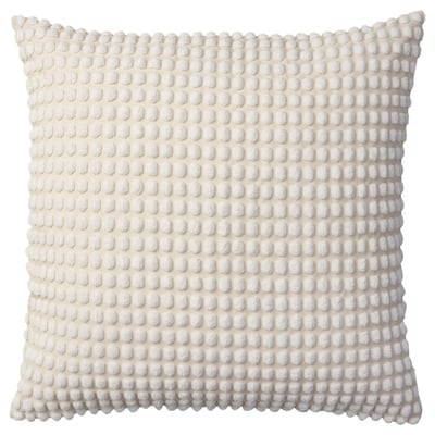 SVARTPOPPEL Cushion cover, off-white, 65x65 cm