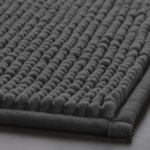 TOFTBO Bath mat, anthracite, 50x80 cm
