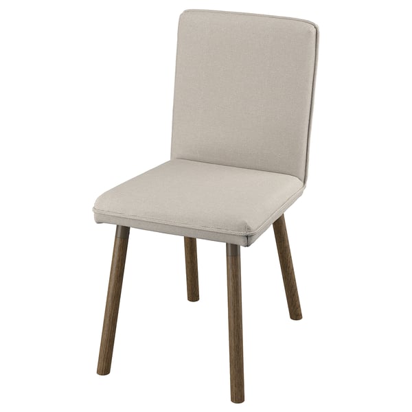 TONSTAD Chair, Fridtuna light beige/brown oak effect