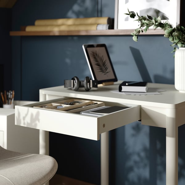 TONSTAD Desk, off-white, 75x60 cm