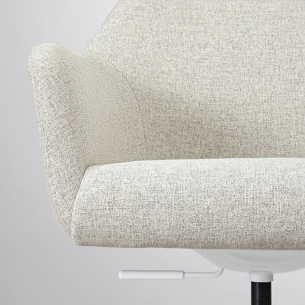 TOSSBERG / MALSKÄR Swivel chair, Gunnared beige/white