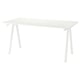 TROTTEN Desk, white, 160x80 cm