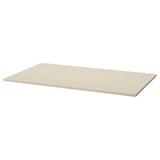 Beige TROTTEN table top, rectangular, smooth, melamine, particleboard.