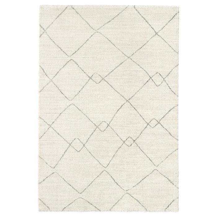 TVERSTED rug, low pile, beige, 200x300 cm