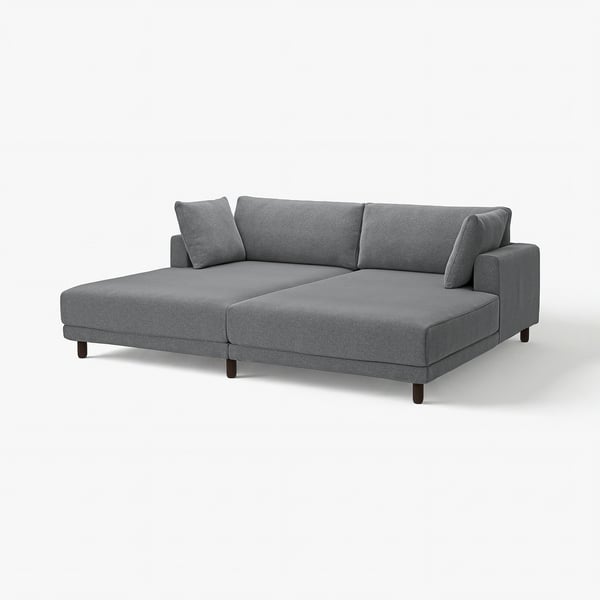 UPPÅKRA grey sectional sofa, modern design, sink-in comfort, modular layout.