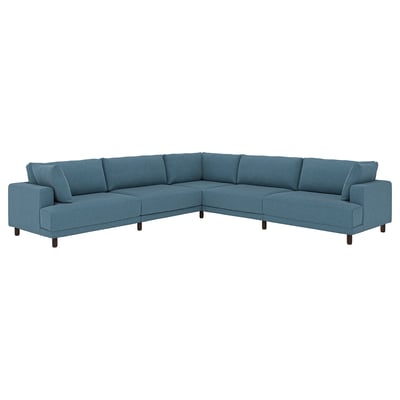 UPPÅKRA Modular corner sofa, 6 seat, Axvall dark grey-blue