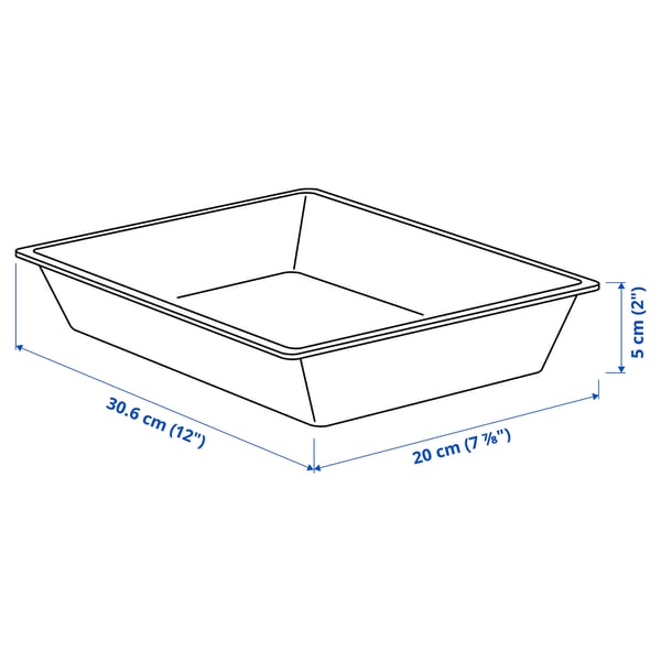 UPPDATERA Utensil tray, white, 20x31 cm