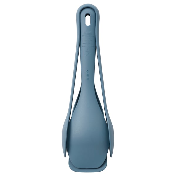 UPPFYLLD 3-piece kitchen utensil set, dark grey-blue