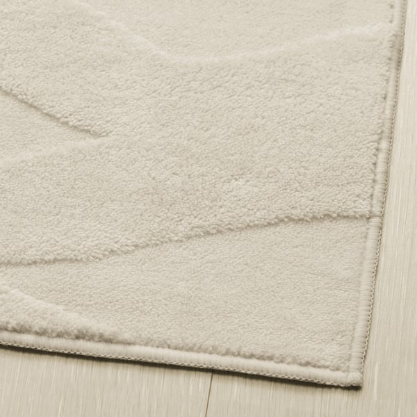 VÄXELFEL Rug, low pile, off-white, 160x230 cm