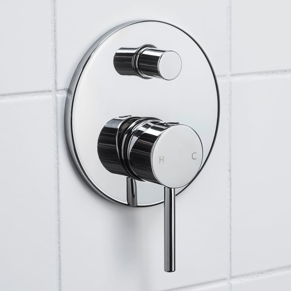 VALLAMOSSE Bath/shower mixer with spout, chrome-plated