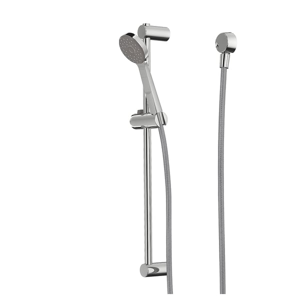 VALLAMOSSE Riser rail w handshower/wall outlet, chrome-plated
