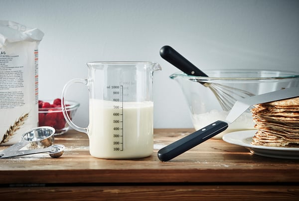 VARDAGEN Measuring jug, glass, 1.0 l