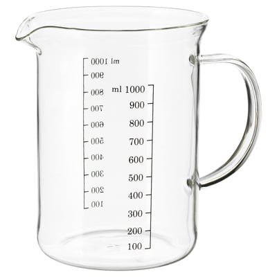 VARDAGEN Measuring jug, glass, 1.0 l