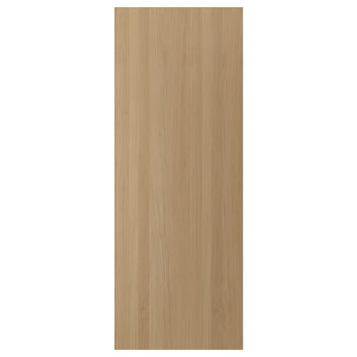 A beige, rectangular, wooden VEDHAMN panel made from oak veneer with a natural wood finish.