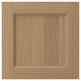 VEDHAMN oak kitchen cabinet, natural wood, simple design, durable surface, 25-year guarantee.