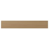 VEDHAMN natural wood shelf, rectangular, oak, smooth grain.