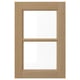VEDHAMN Glass door, oak, 40x60 cm