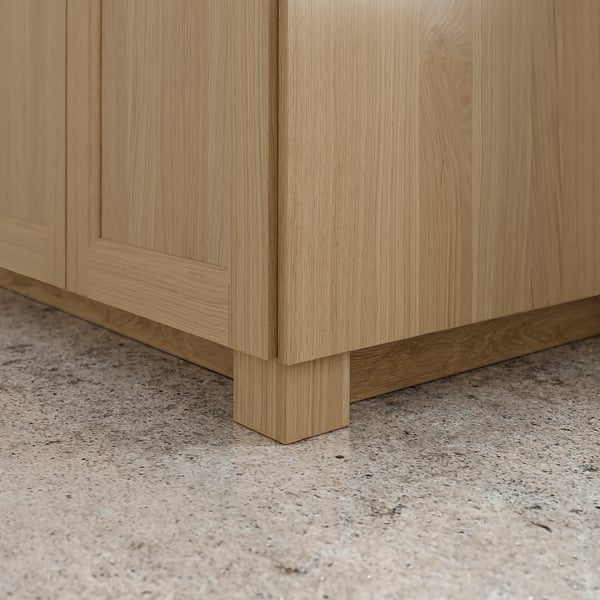 VEDHAMN Plinth, oak effect, 220x8 cm