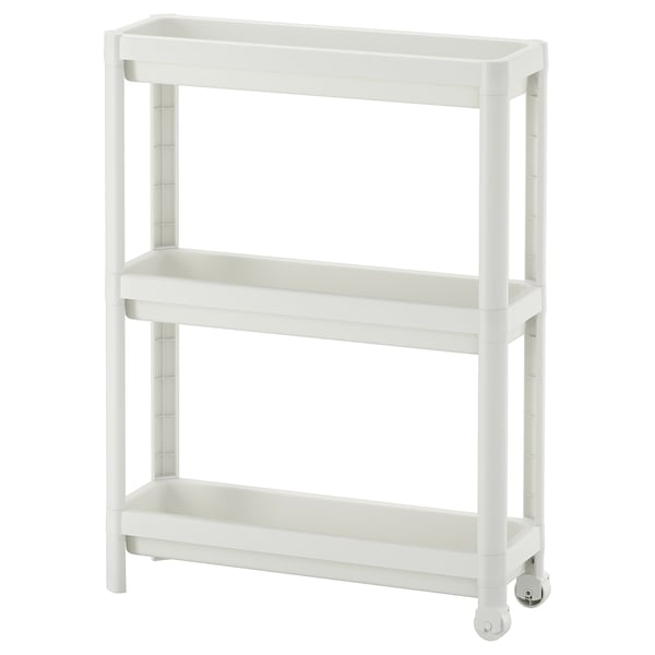 VESKEN Trolley, white, 54x18x71 cm