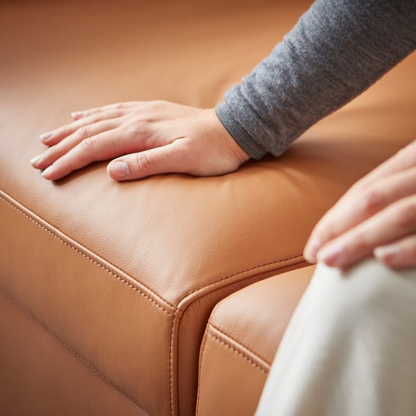 VIMLE Chaise longue, Grann/Bomstad golden-brown