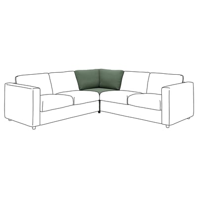 VIMLE Corner section, Knäbäck grey-green