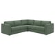 VIMLE Corner sofa, 4-seat, Knäbäck grey-green